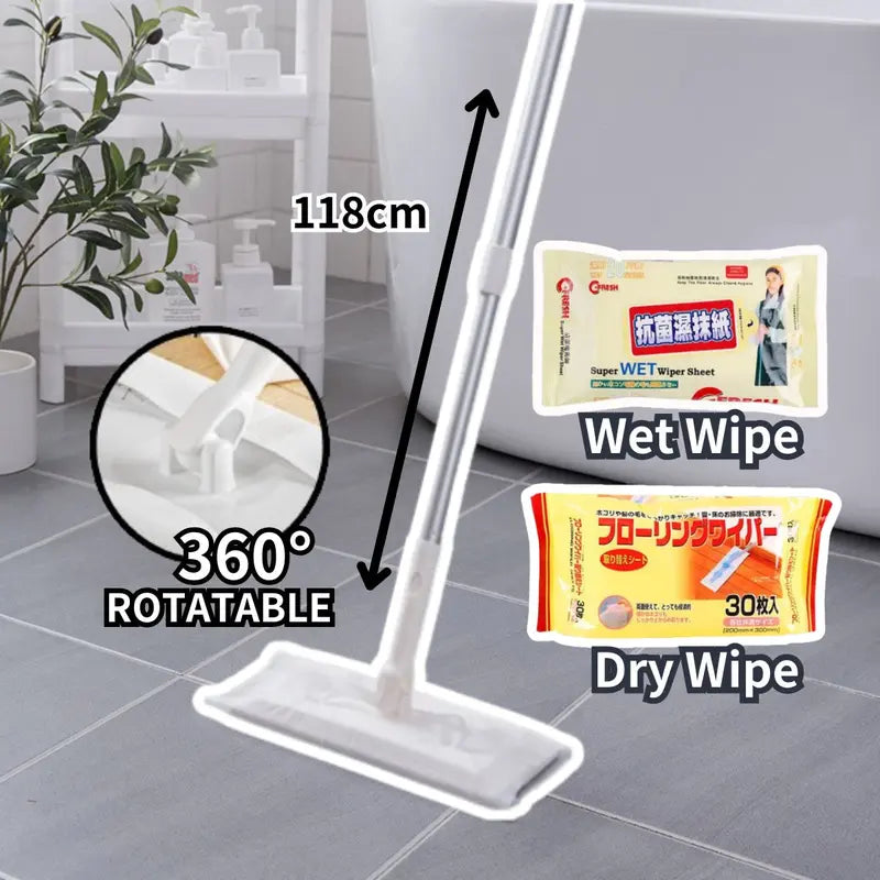 Mop Tisu Lantai (Free Refill 6 Pek)