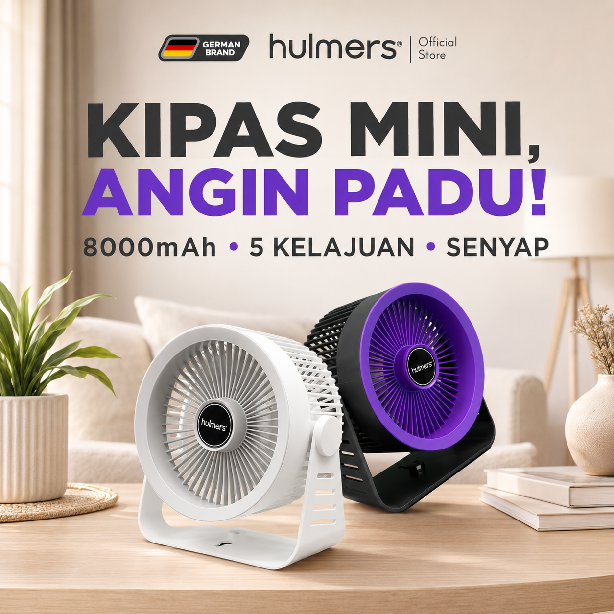 Hulmers Desktop Fan (6 inch)