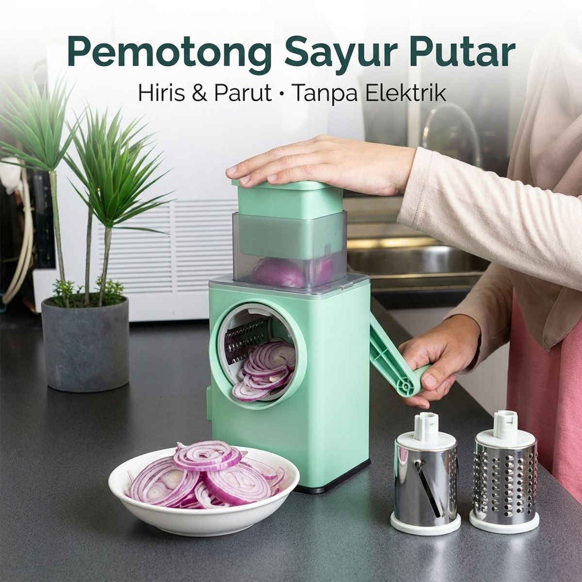 Pemotong Sayur Putar
