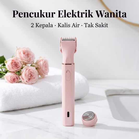 Pencukur elektrik wanita 2 dalam 1
