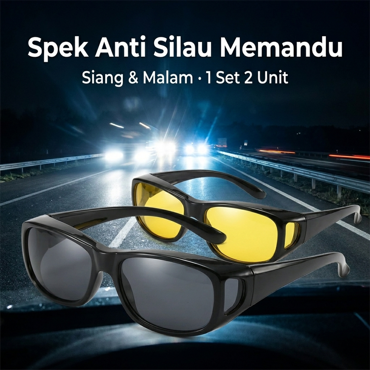 Spek anti silau siang & malam