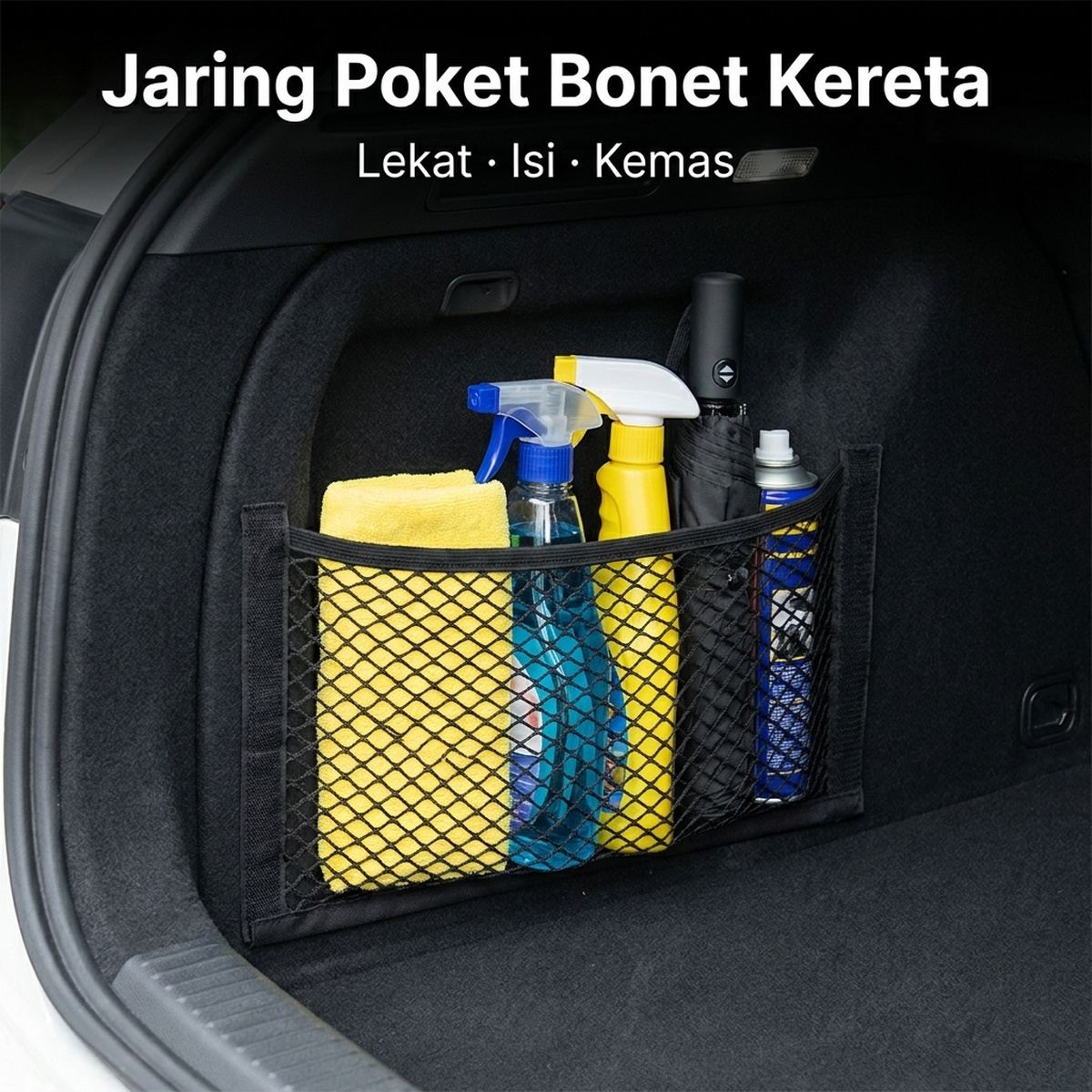 Jaring Poket Bonet Kereta
