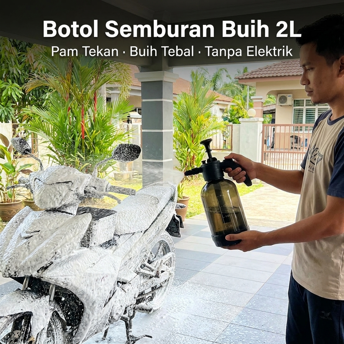 Botol Semburan Buih 2L