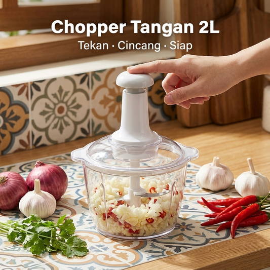 Chopper tangan 2L tekan