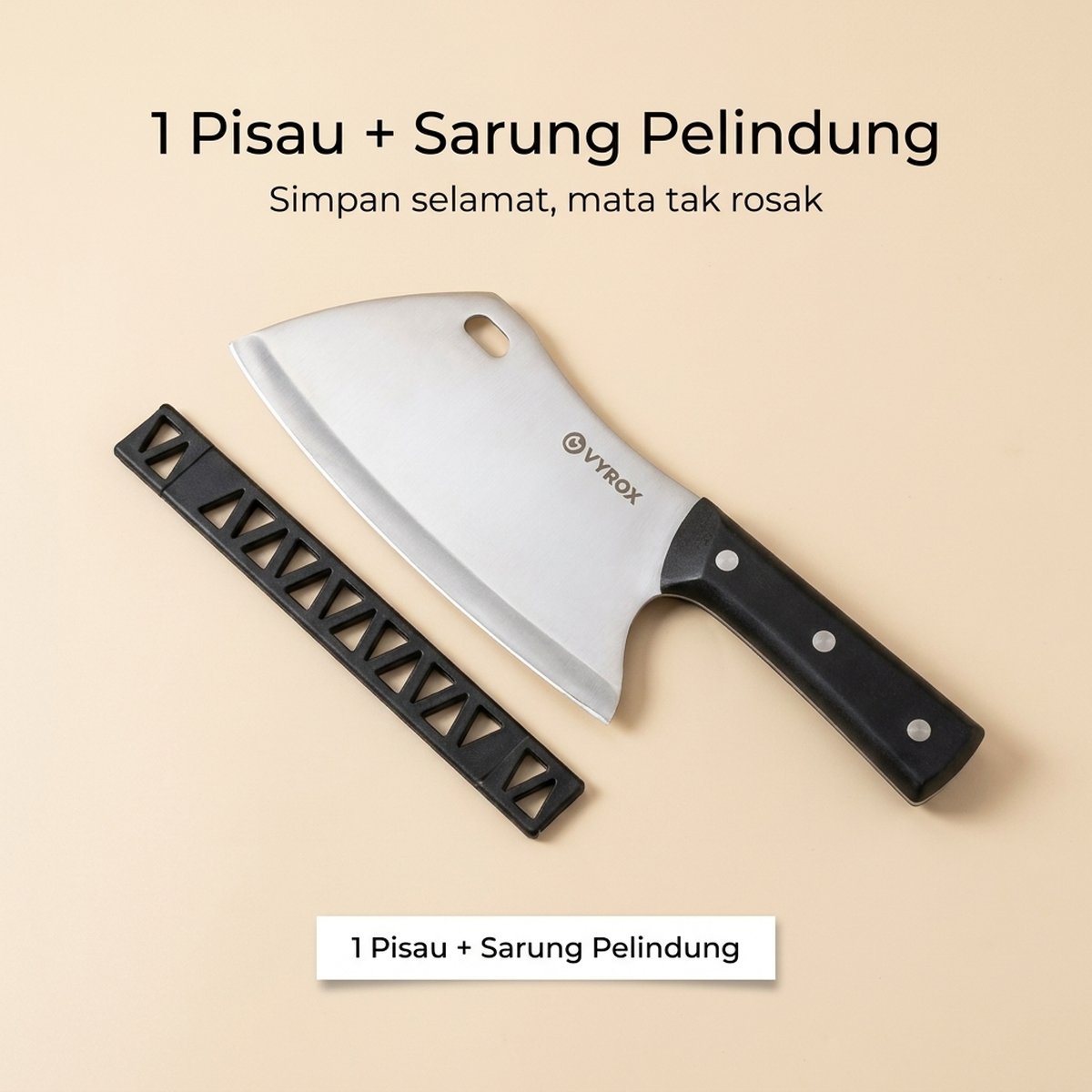 1 Pisau + Sarung Pelindung
