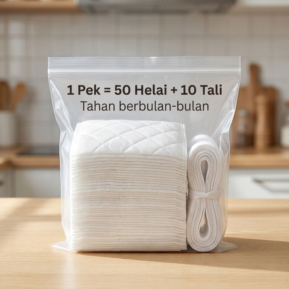 1 Pek = 50 Helai + 10 Tali