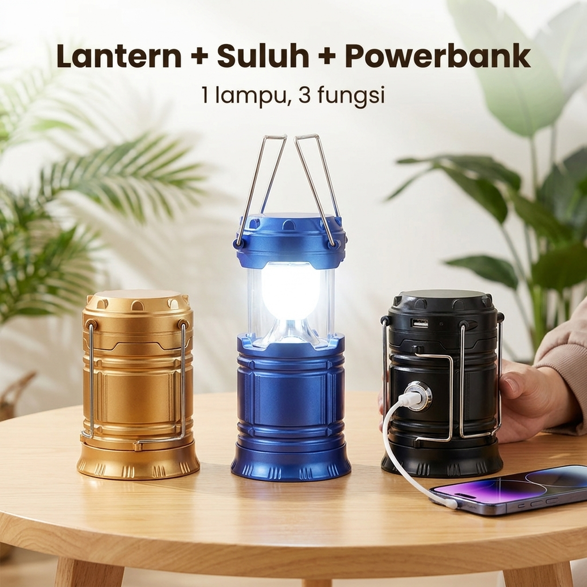 Lantern + Suluh + Powerbank