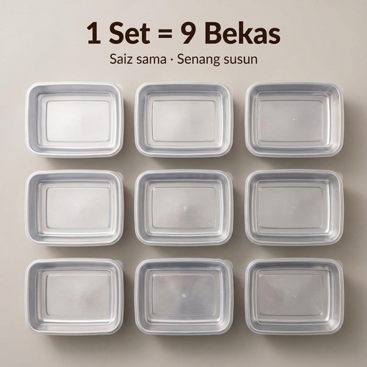 1 Set = 9 Bekas
