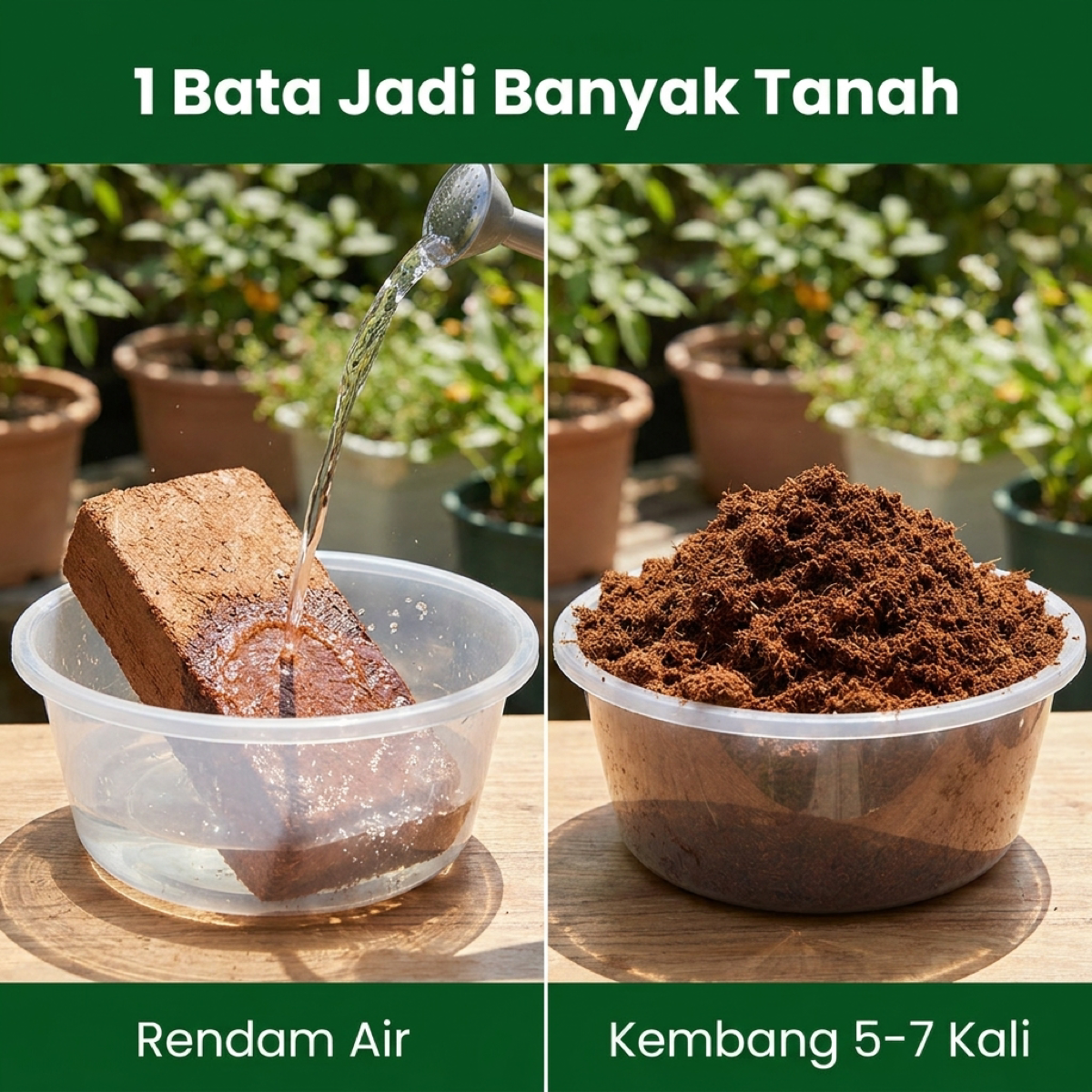 Rendam air kembang 5-7 kali