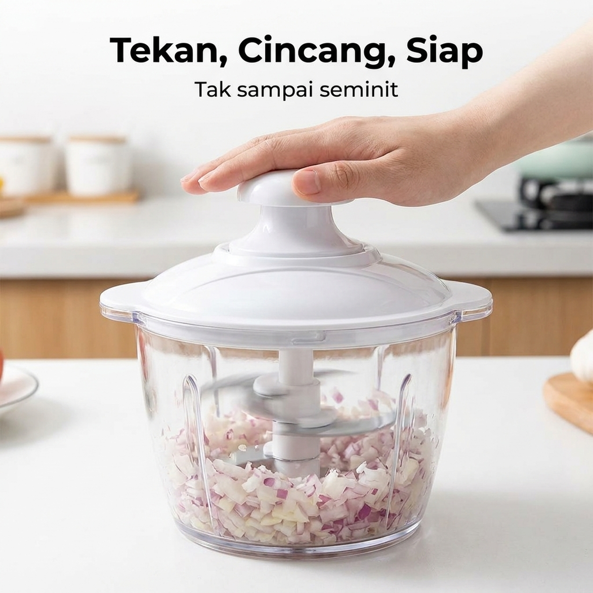 Tekan, cincang, siap