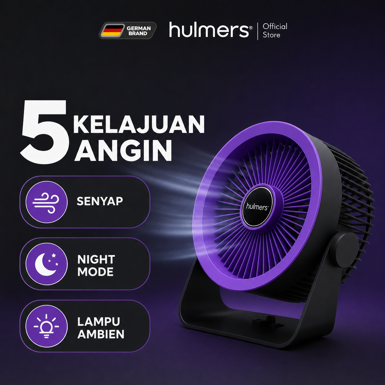 Hulmers Desktop Fan (6 inch)