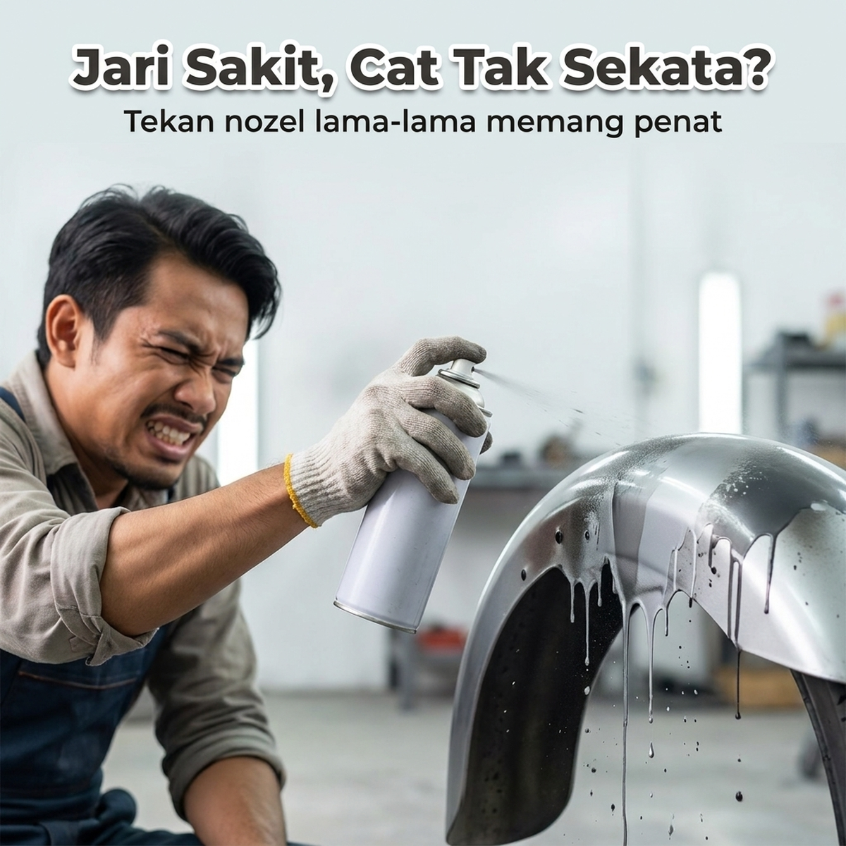 Jari Sakit, Cat Tak Sekata?