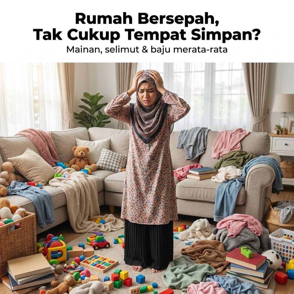 Rumah Bersepah, Tak Cukup Tempat Simpan?