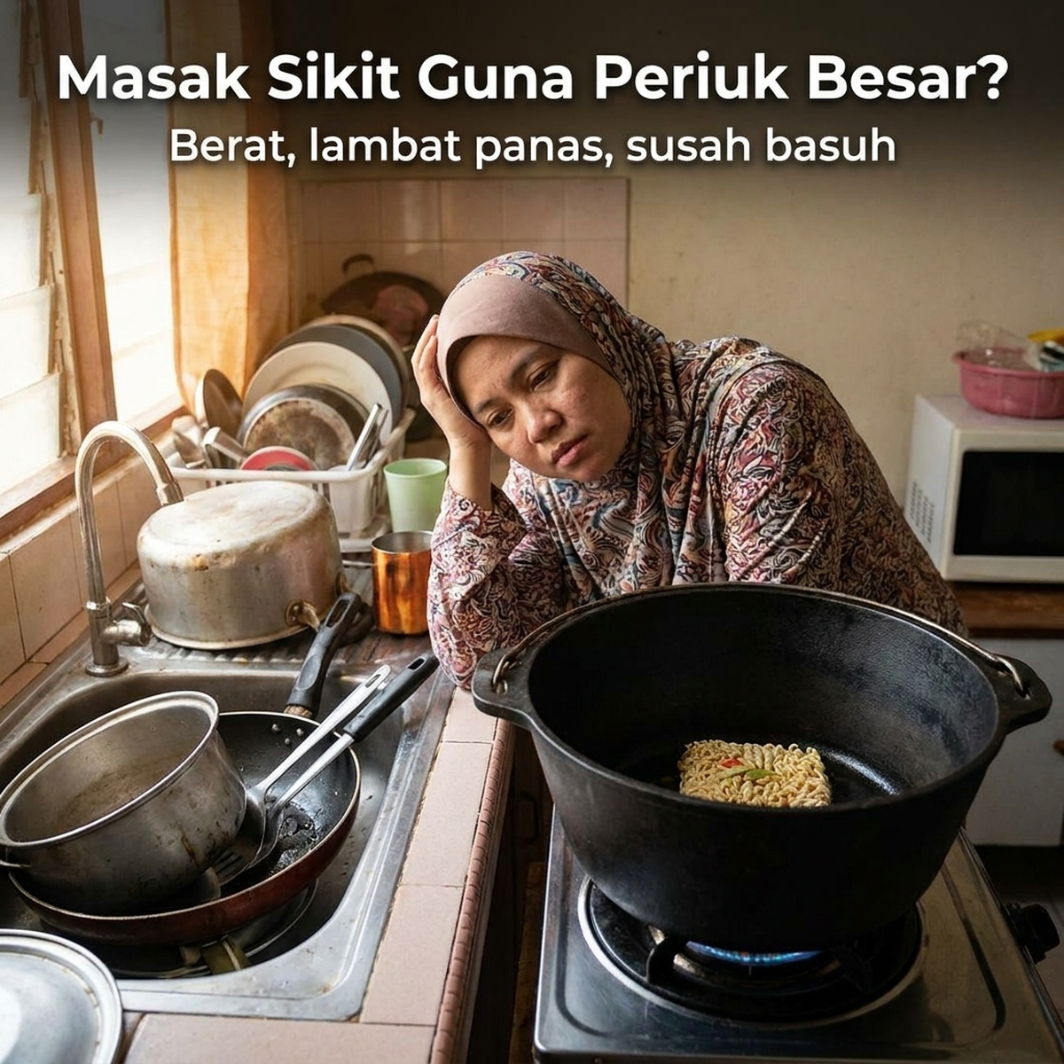 Masak Sikit Guna Periuk Besar?