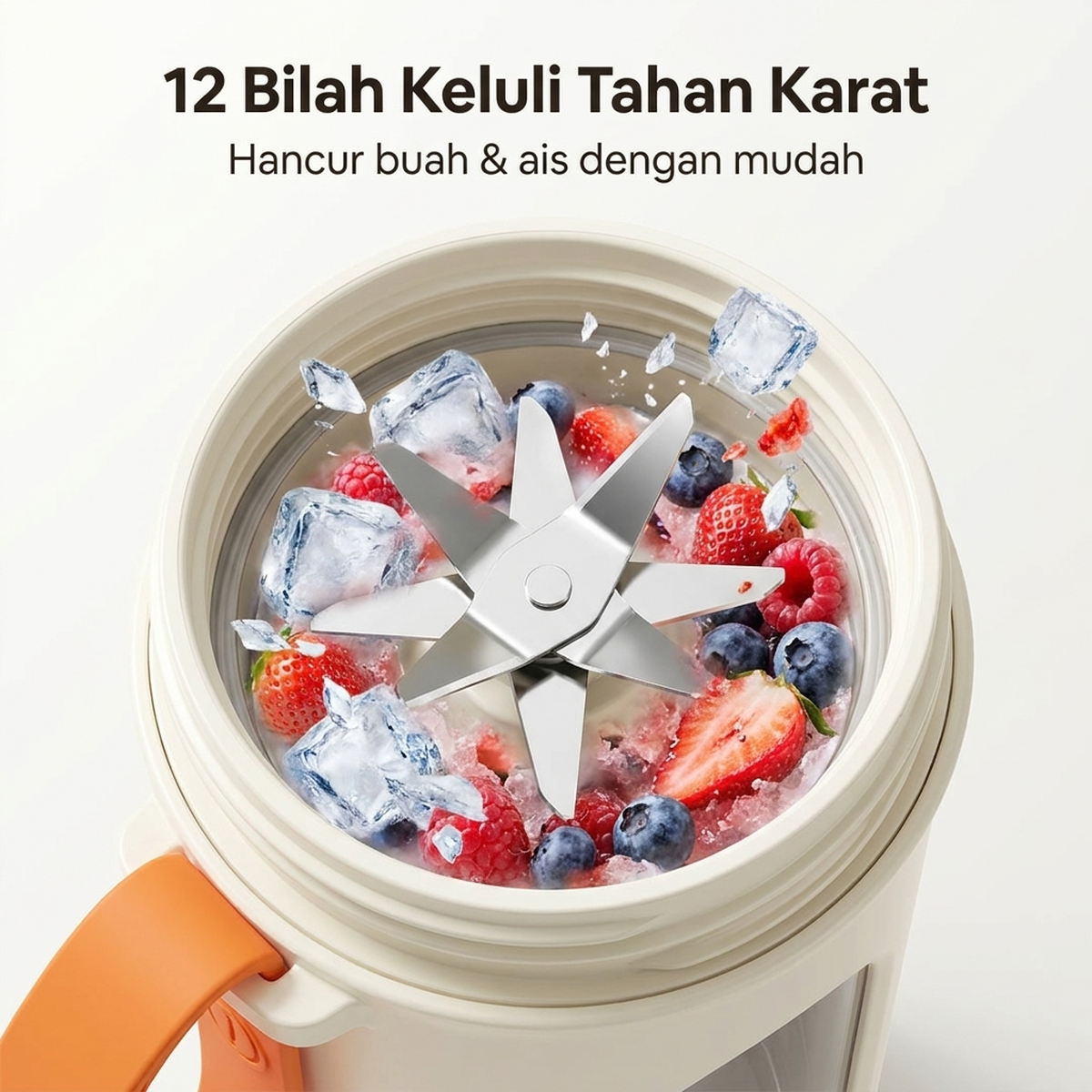 12 bilah keluli tahan karat