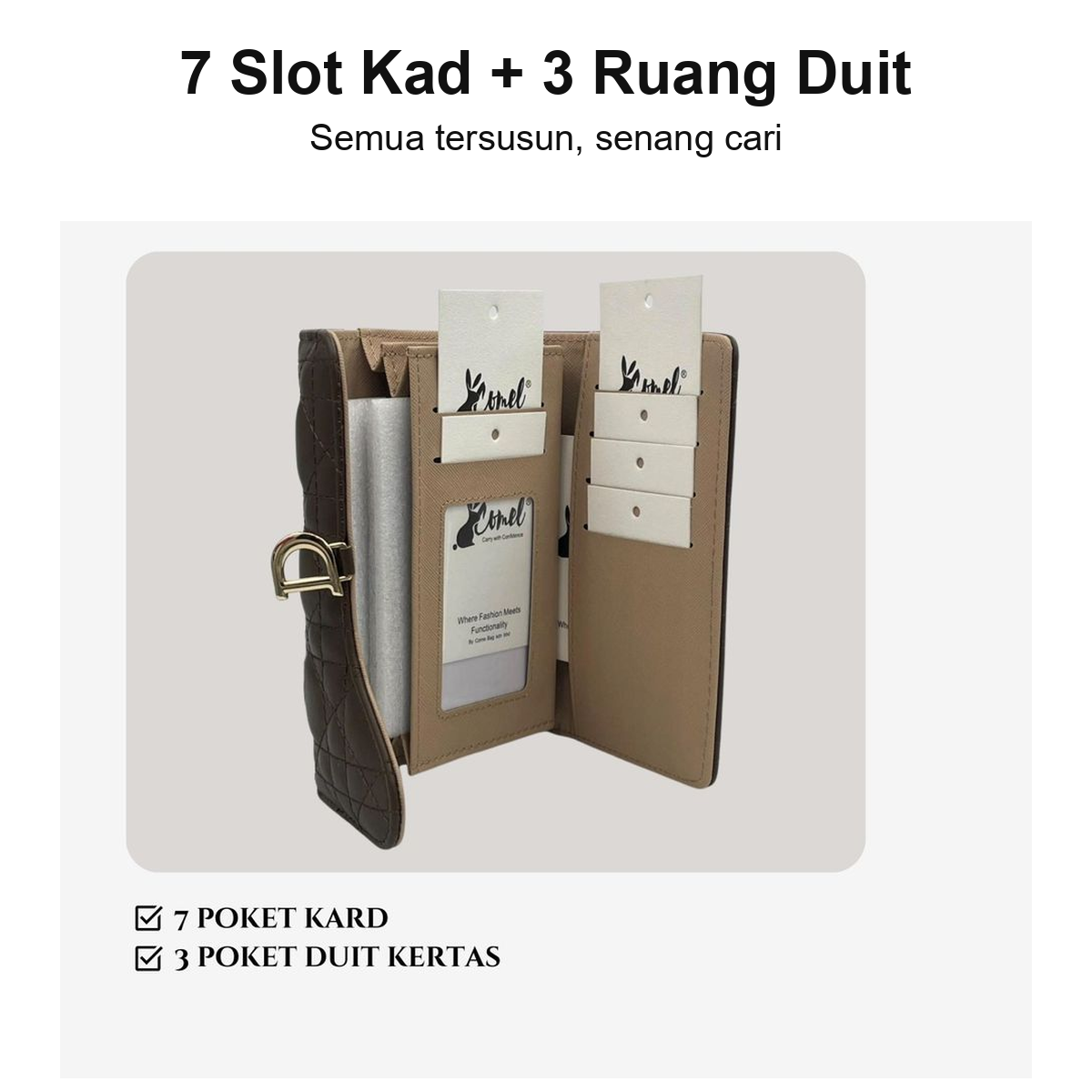 7 slot kad 3 ruang duit