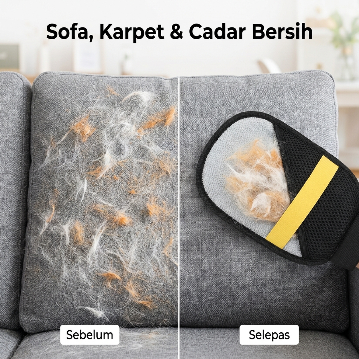 Sofa karpet cadar bersih