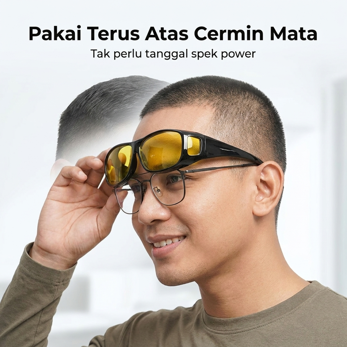 Boleh pakai atas cermin mata