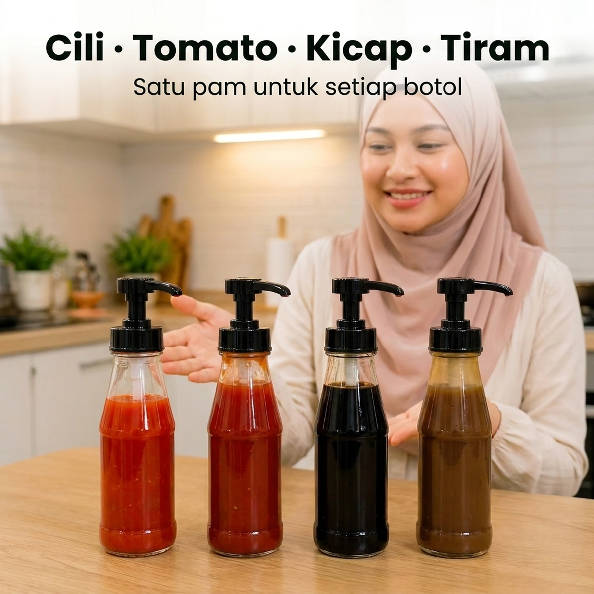 Cili · Tomato · Kicap · Tiram