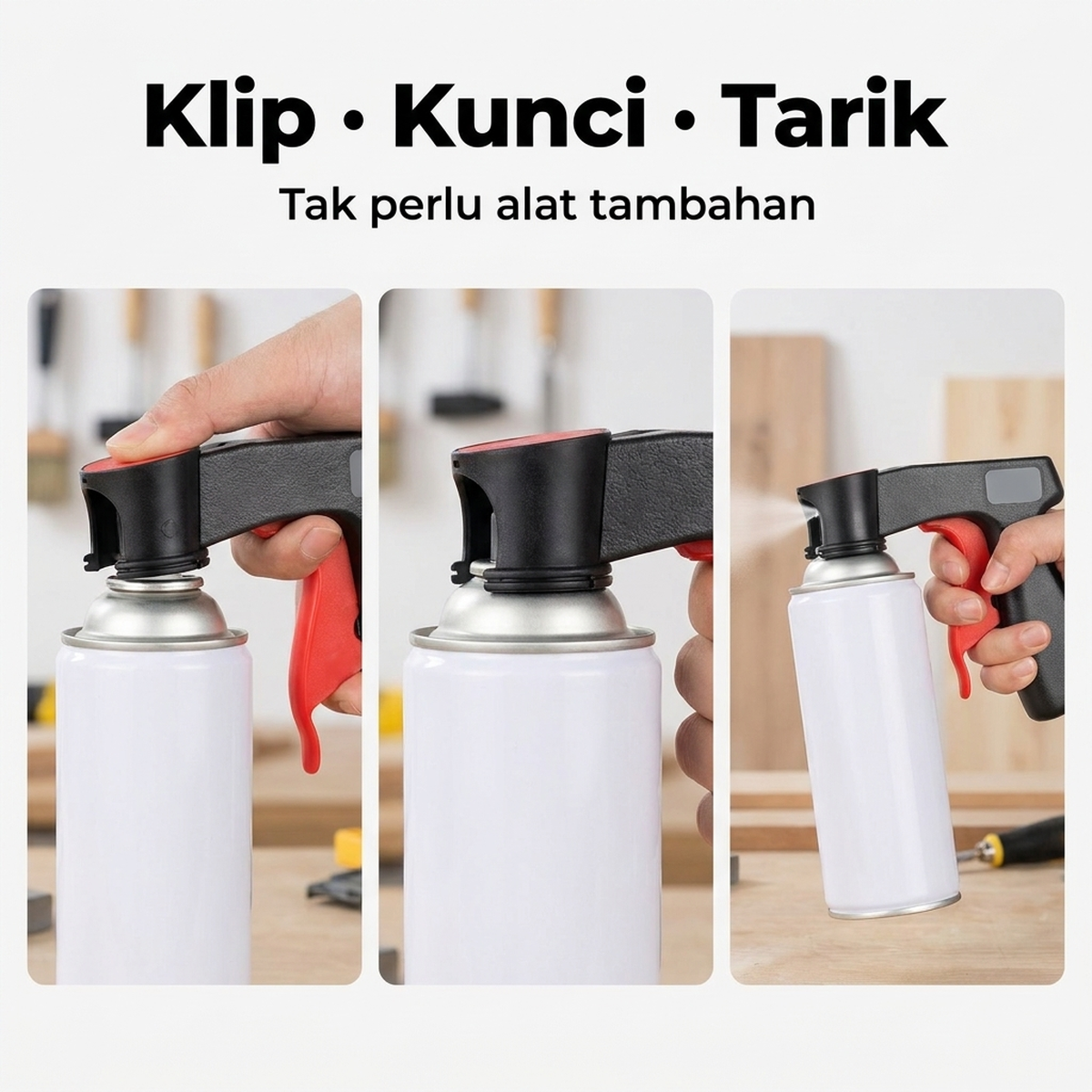 Klip · Kunci · Tarik