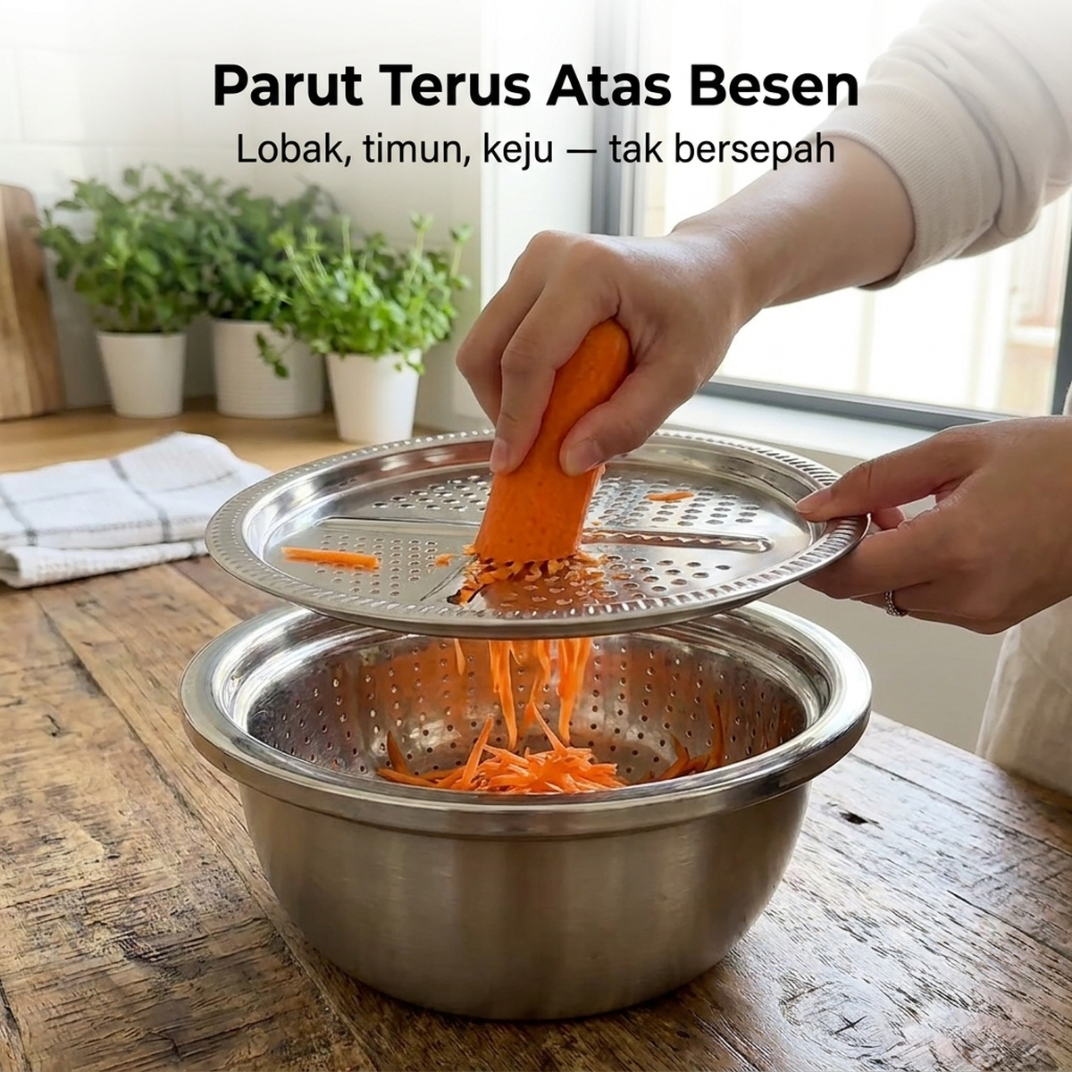 Parut Terus Atas Besen