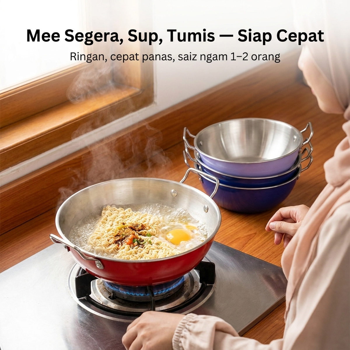 Mee Segera, Sup, Tumis — Siap Cepat