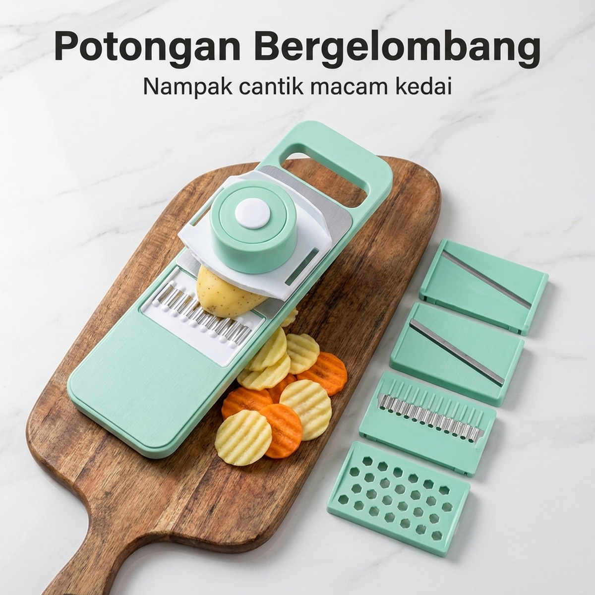 Potongan bergelombang
