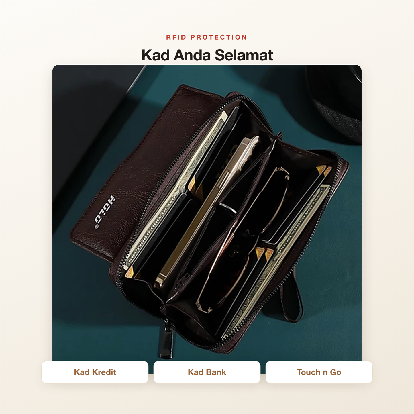 RFID protection kad kredit kad bank Touch n Go selamat