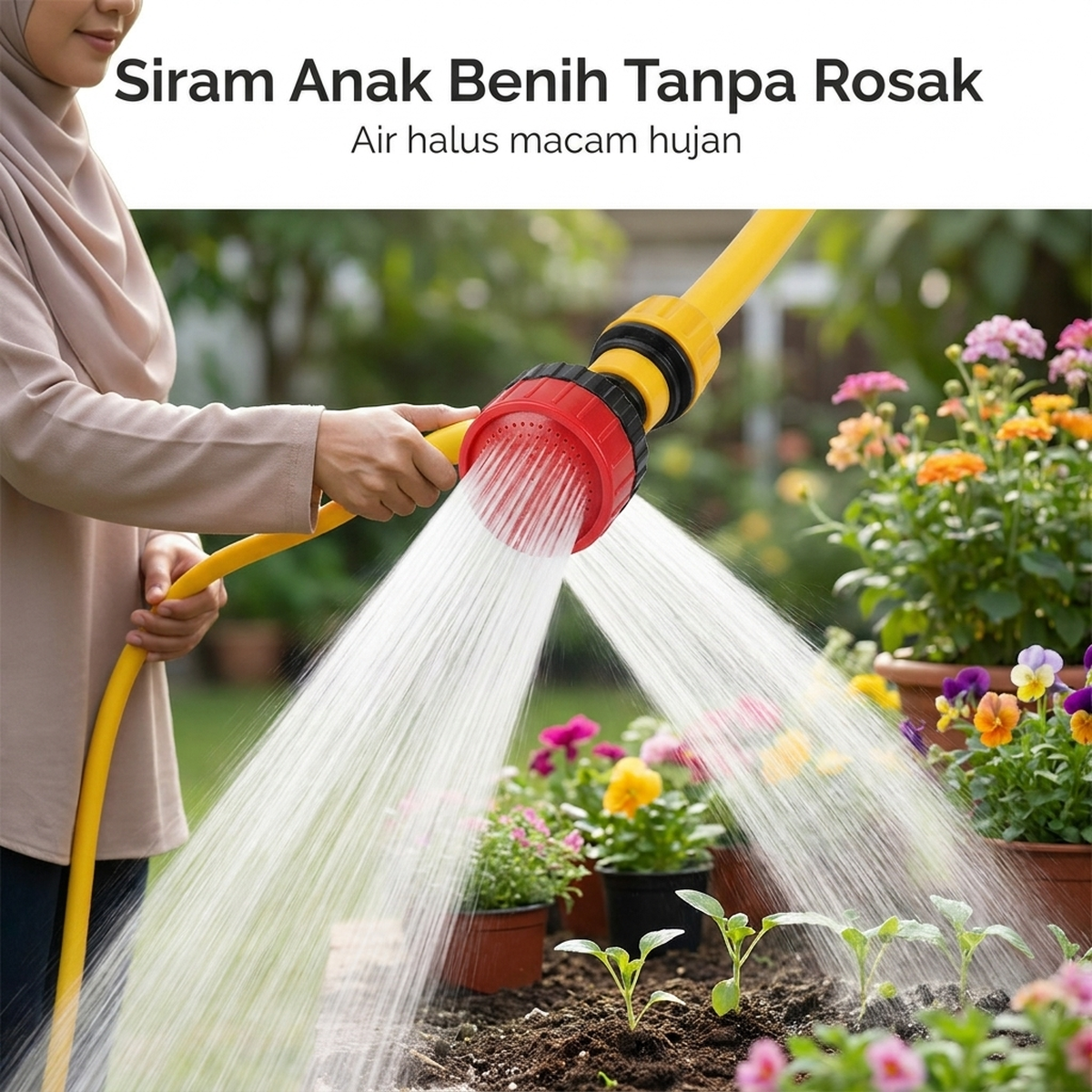 Siram Anak Benih Tanpa Rosak