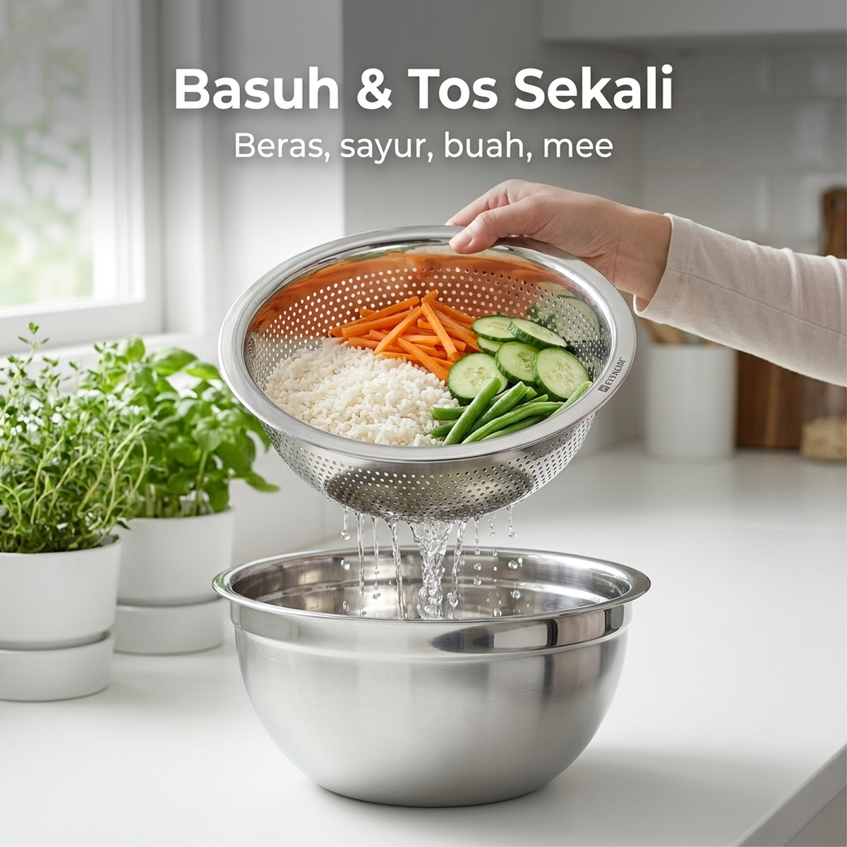 Basuh & Tos Sekali
