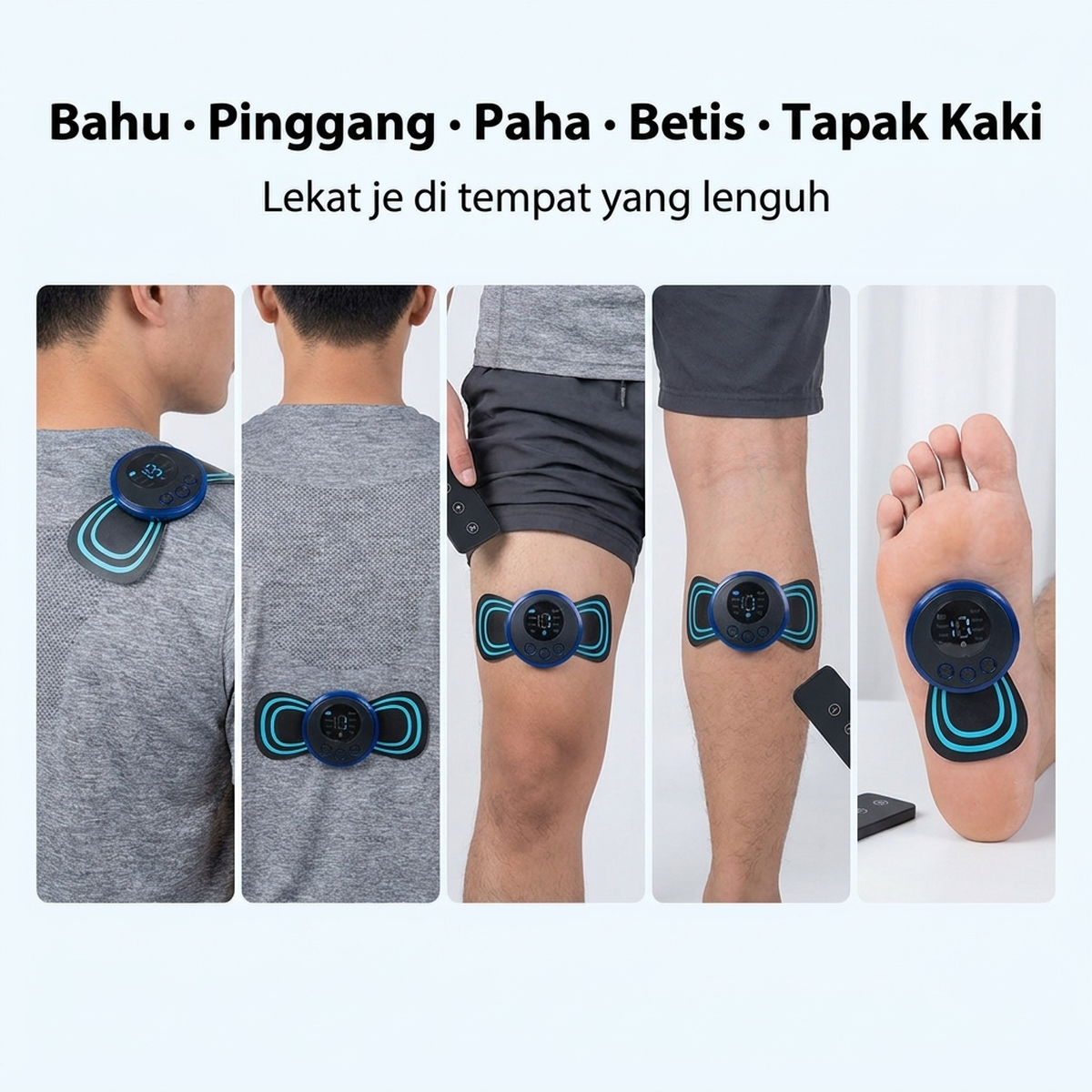 Bahu · Pinggang · Paha · Betis · Tapak Kaki