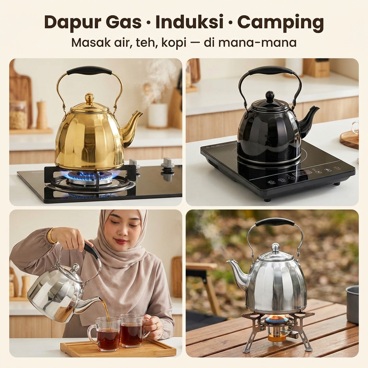 Dapur Gas · Induksi · Camping