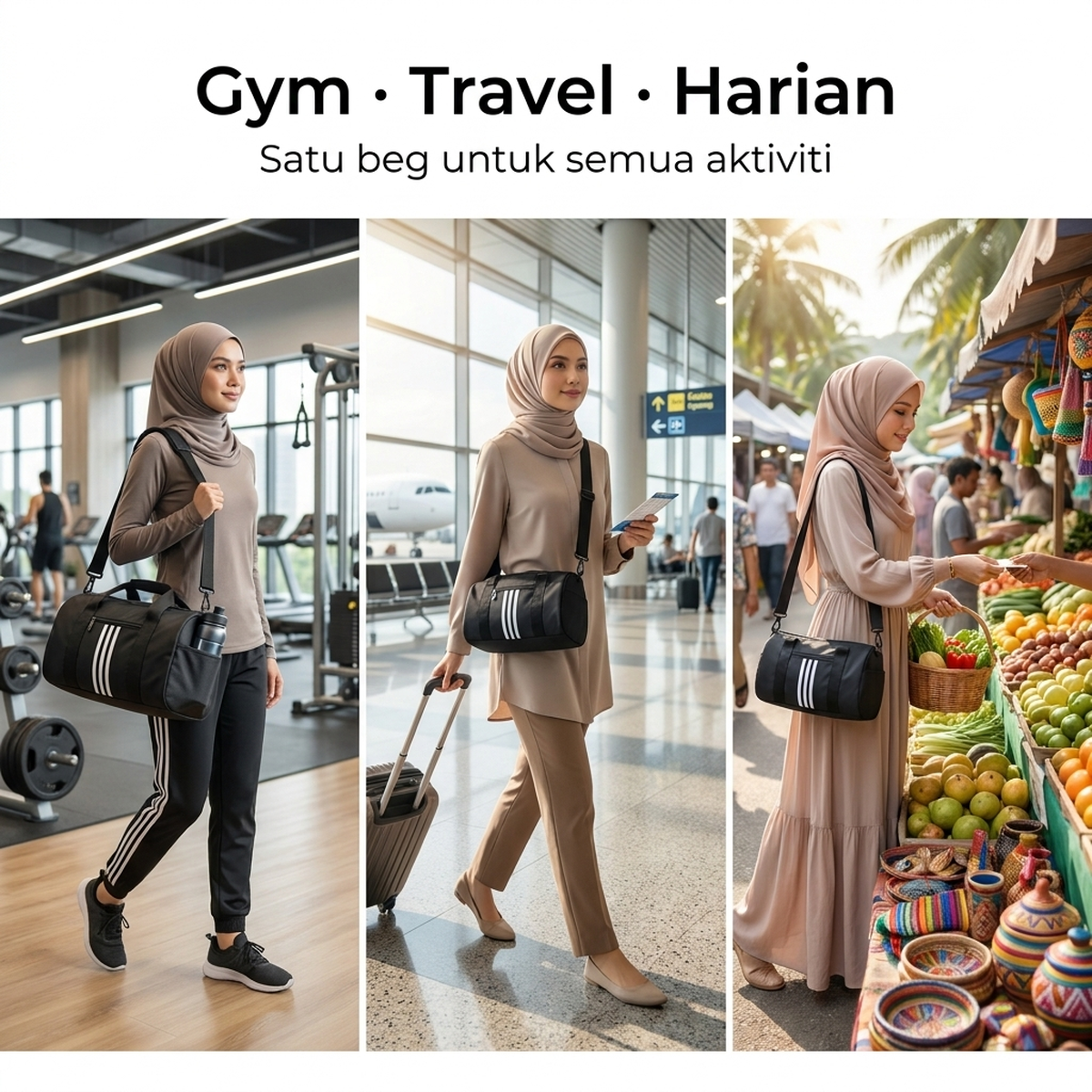 Sesuai gym, travel & harian