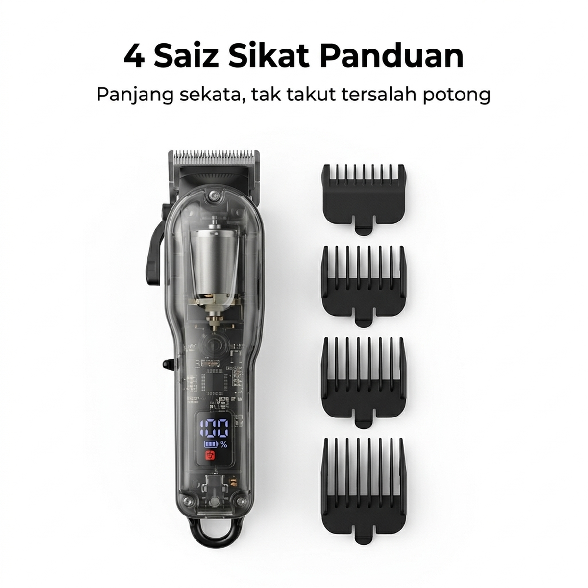 4 Saiz Sikat Panduan