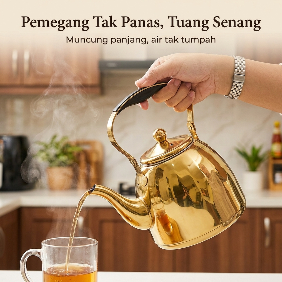 Pemegang Tak Panas, Tuang Senang