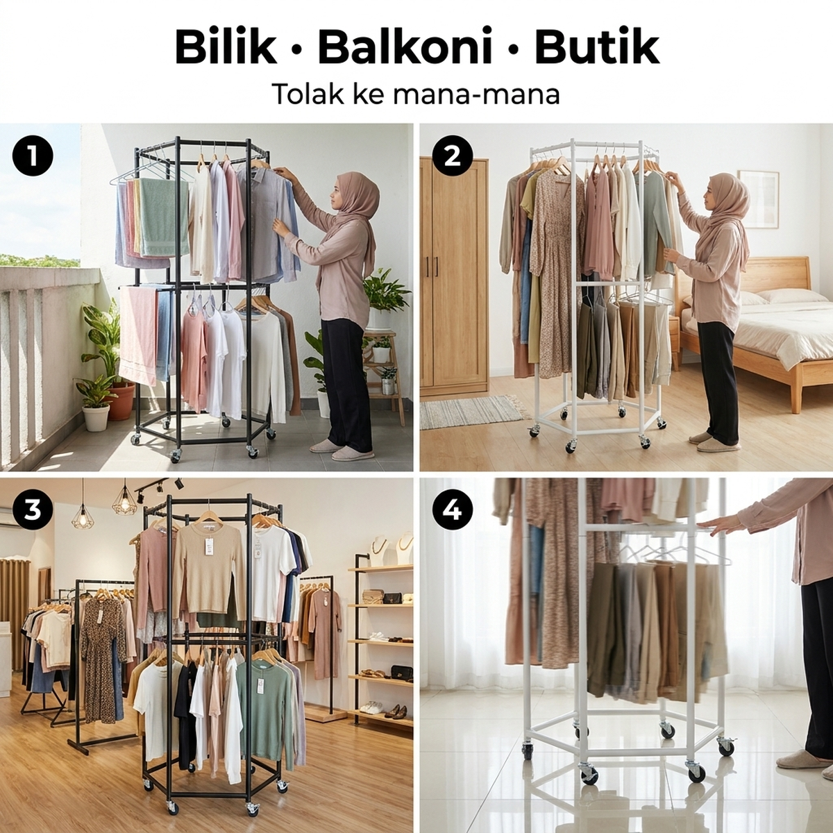Bilik · Balkoni · Butik