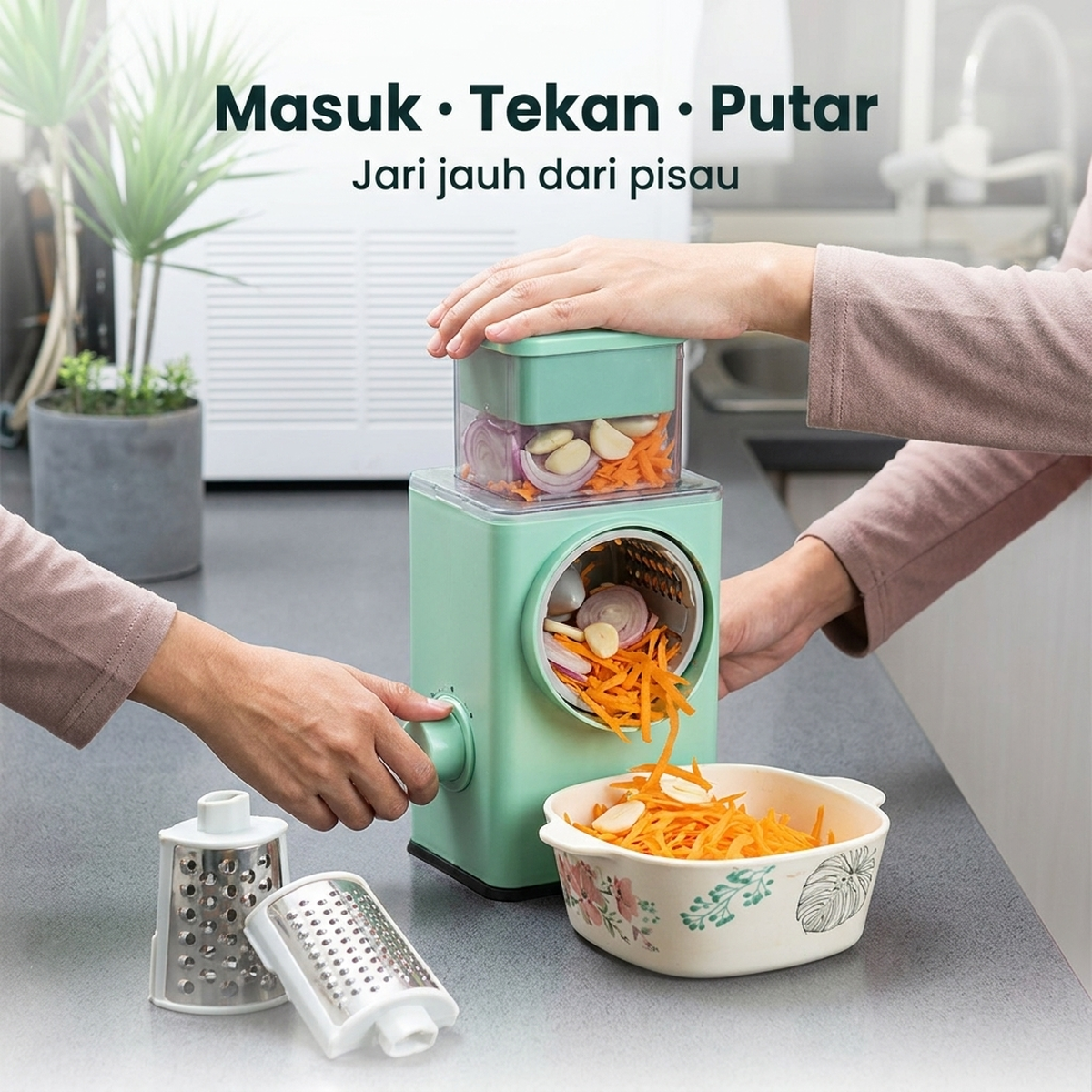 Masuk · Tekan · Putar