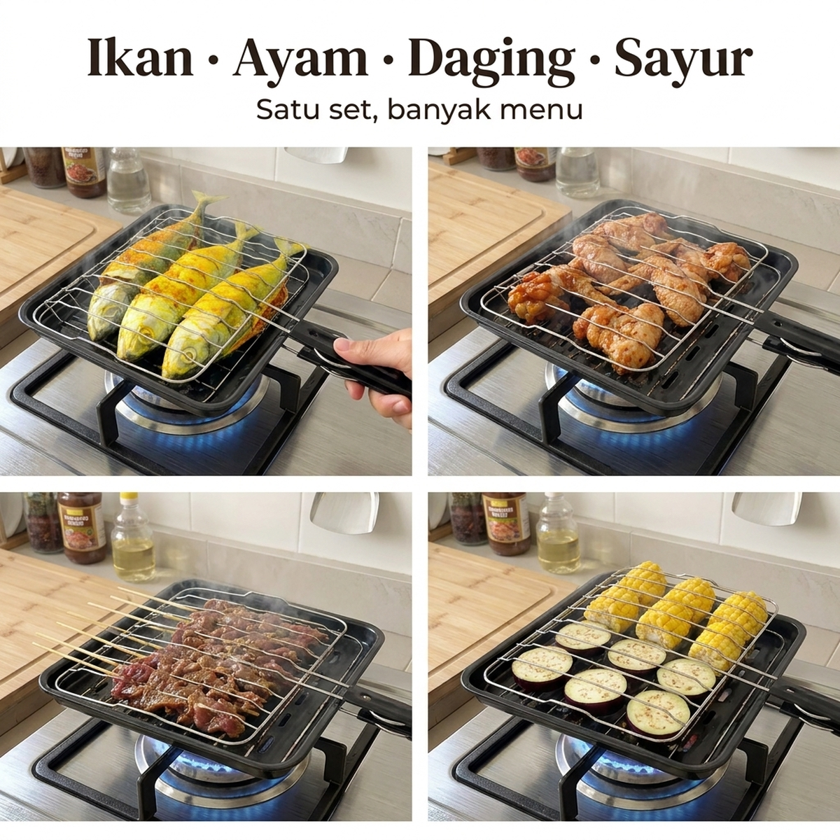 Ikan · Ayam · Daging · Sayur