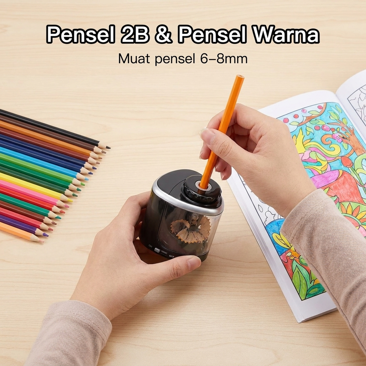 Pensel 2B & Pensel Warna