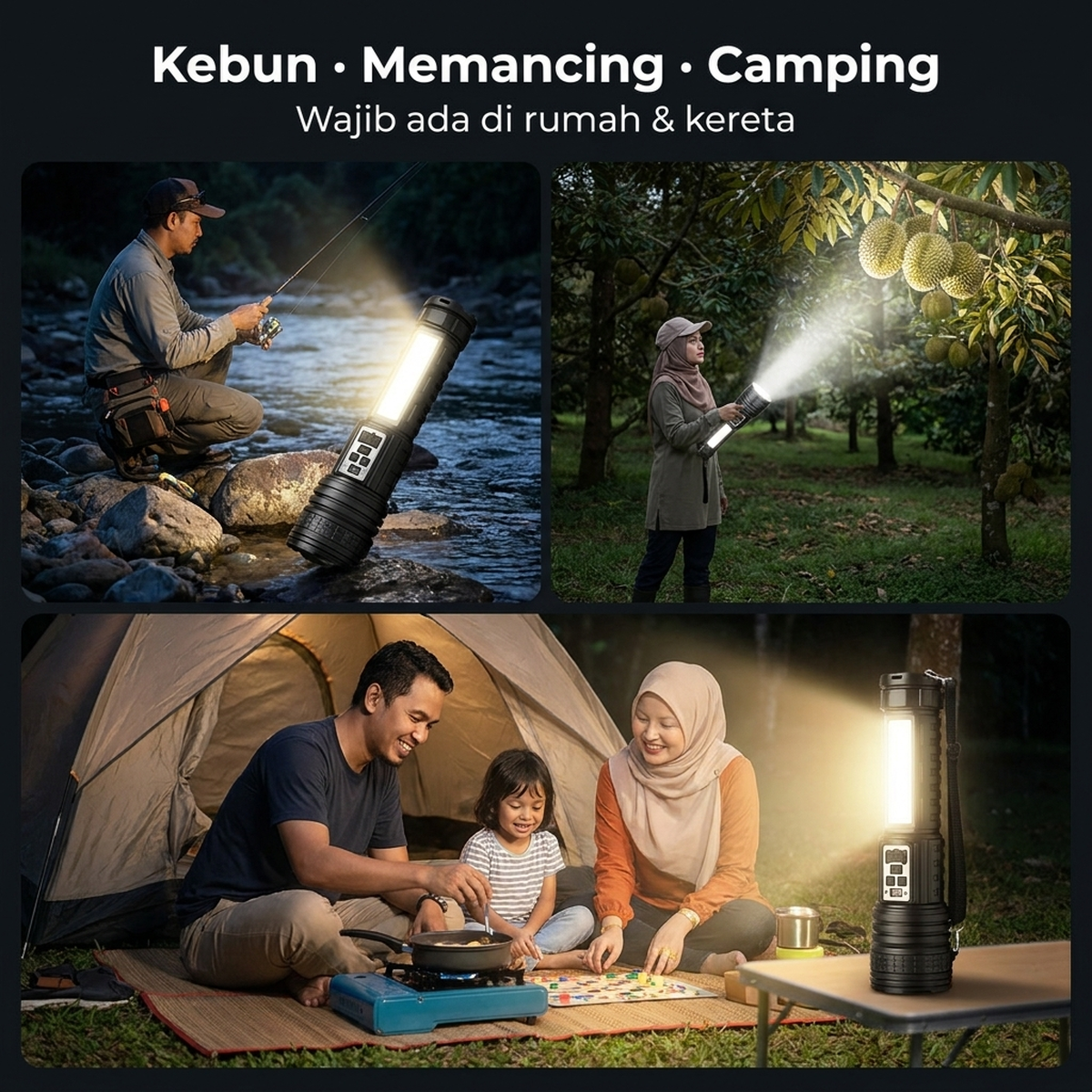 Kebun, memancing, blackout
