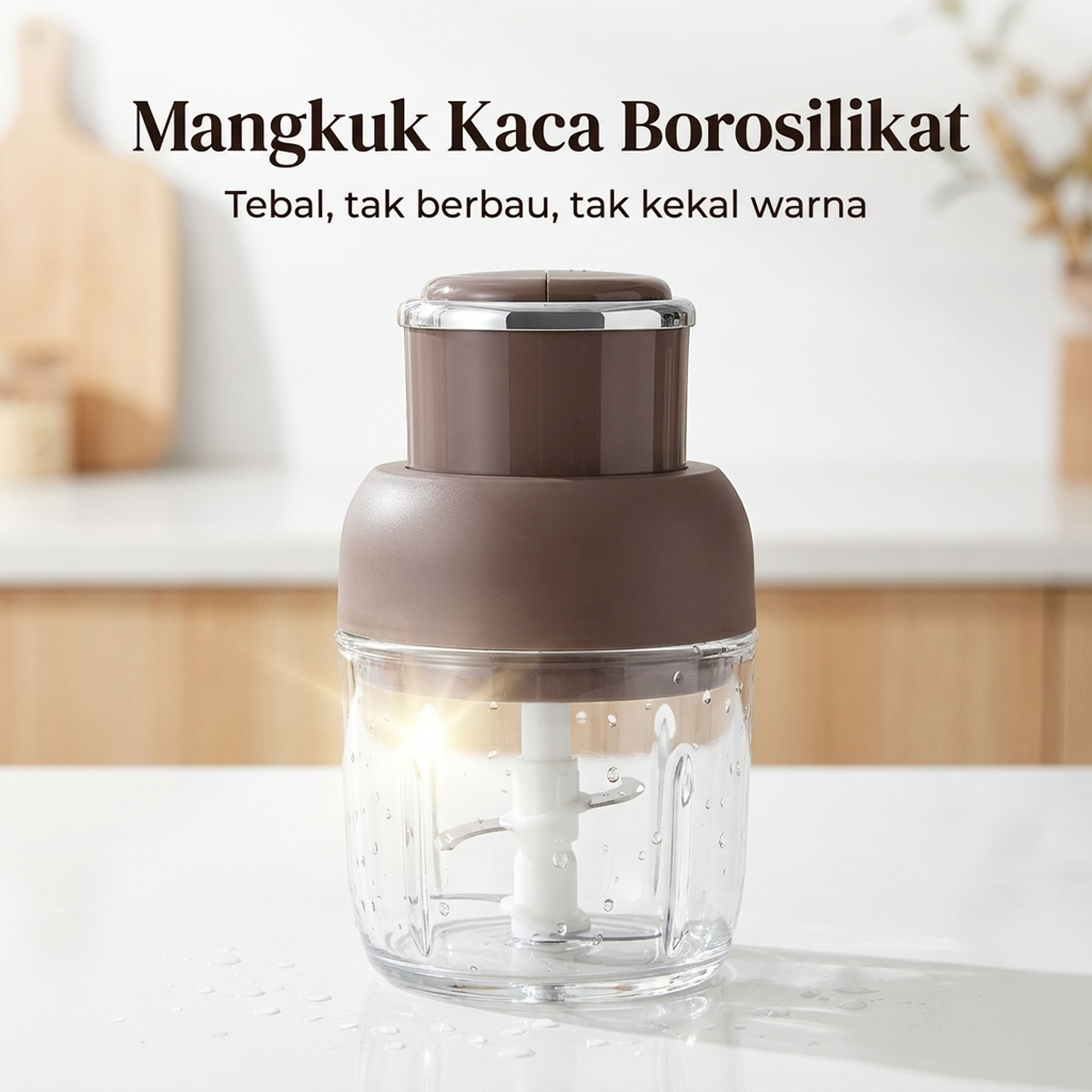Mangkuk kaca borosilikat