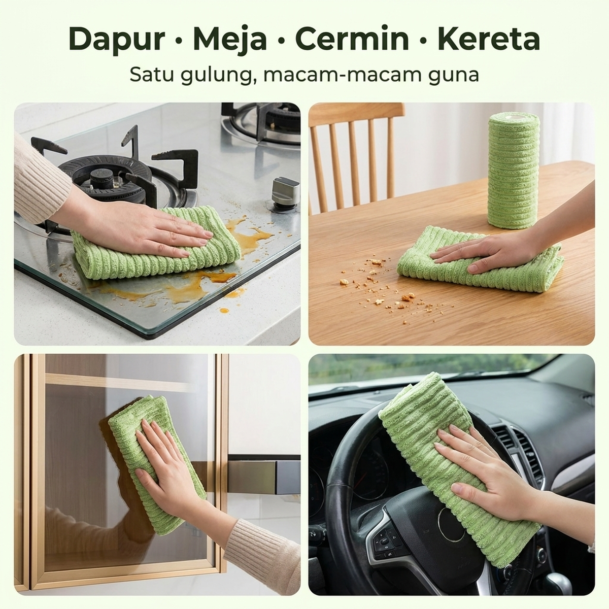 Dapur · Meja · Cermin · Kereta