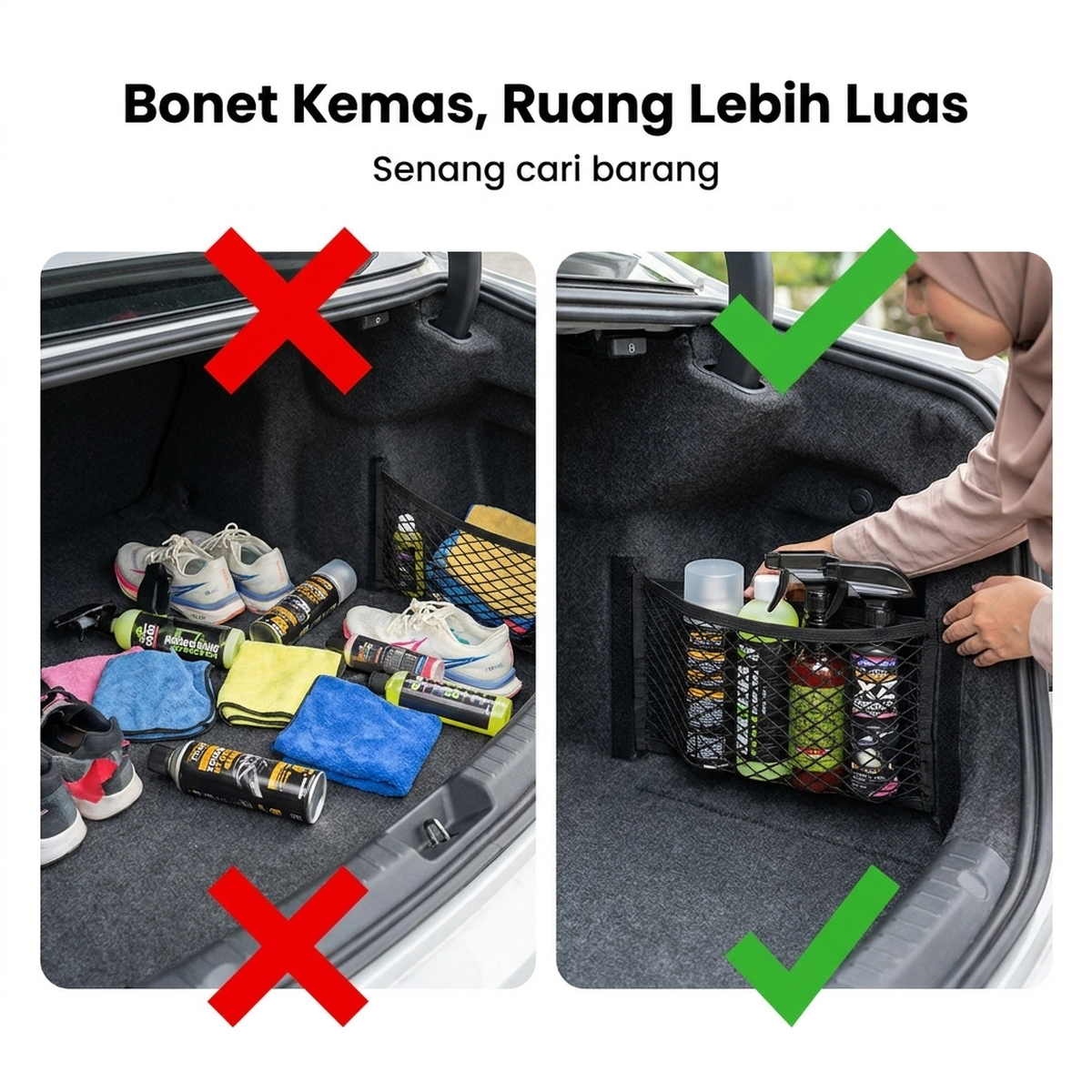 Bonet Kemas, Ruang Lebih Luas