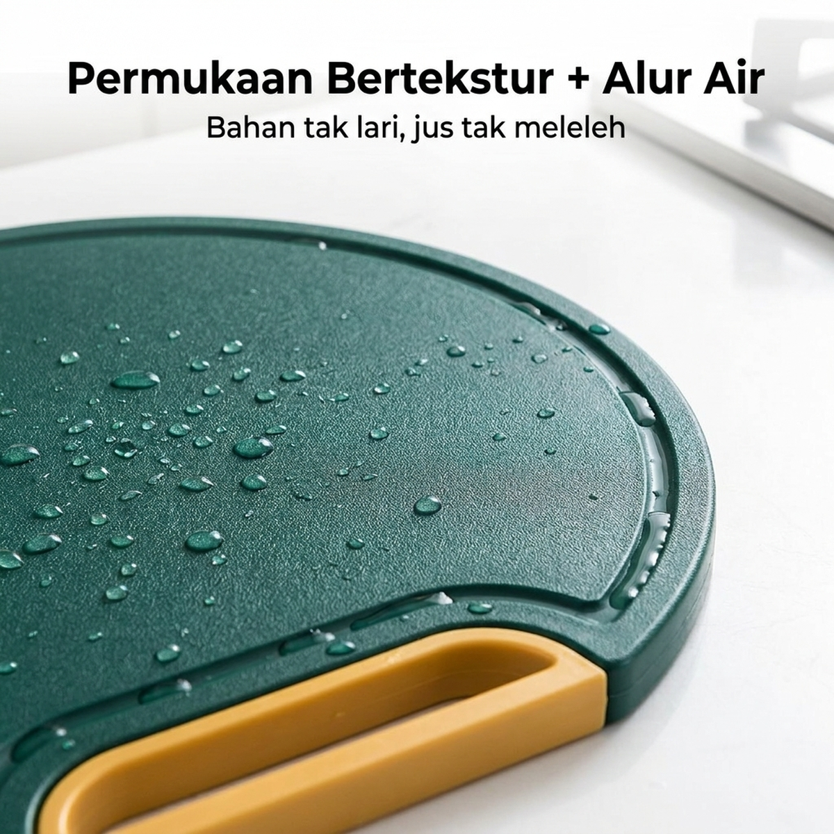 Permukaan Bertekstur + Alur Air