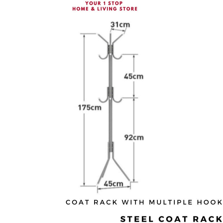 Penyangkut Baju 12 Hook