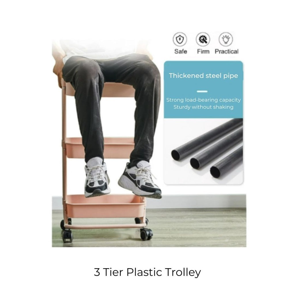 Trolley beroda 3 Tingkat