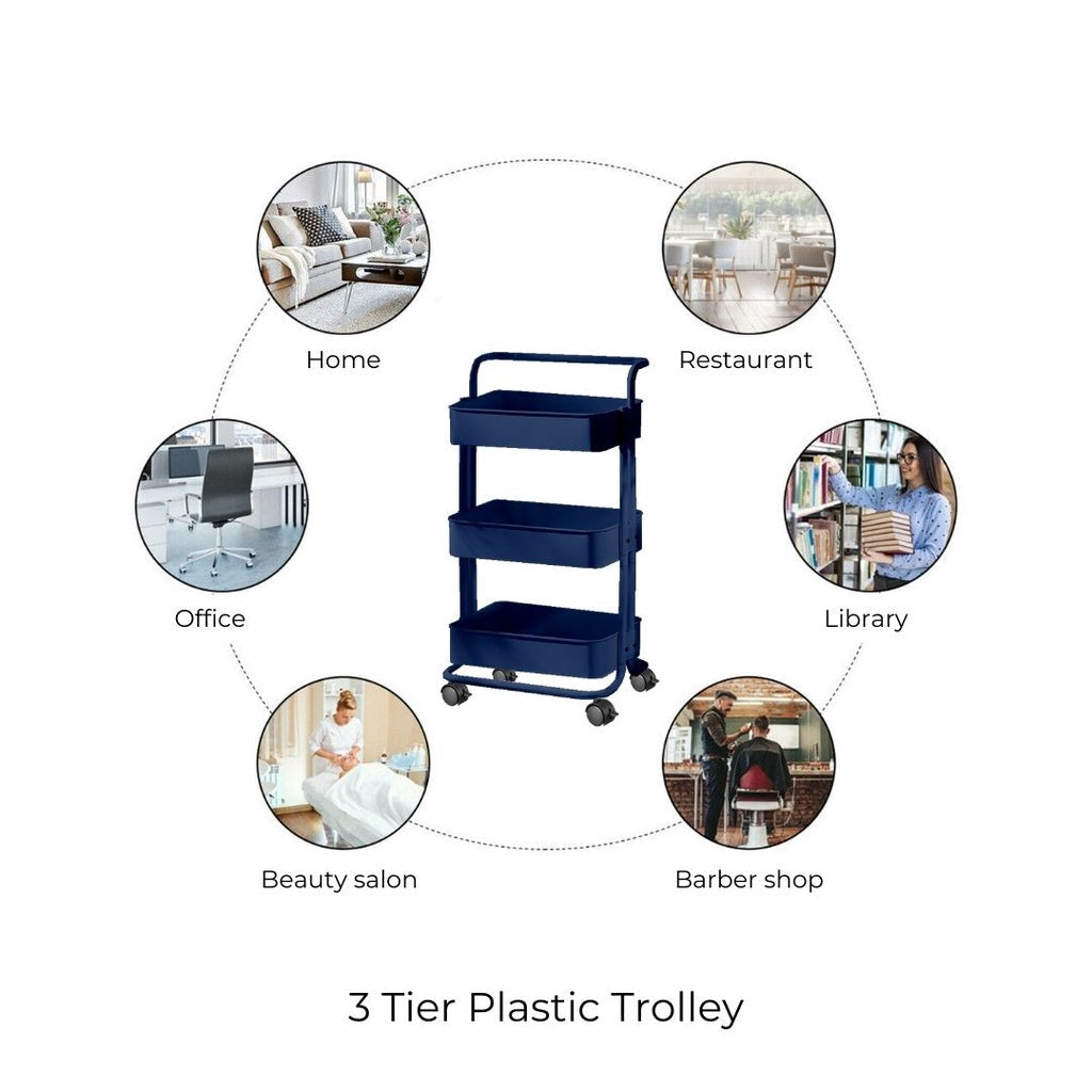 Trolley beroda 3 Tingkat