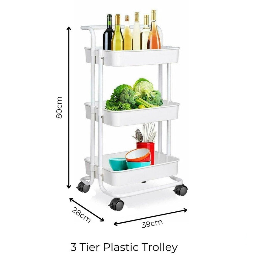 Trolley beroda 3 Tingkat
