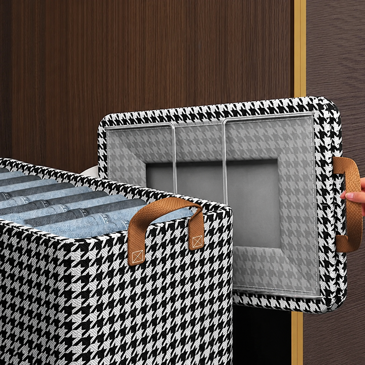 Foldable Storage Box with Lid