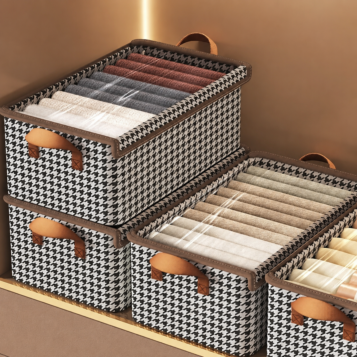 Foldable Storage Box with Lid